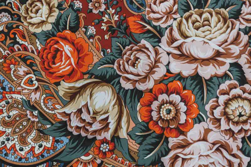 شالهای پشمی پاولوفسکی پوساد (Pavlovo Posad Shawls)