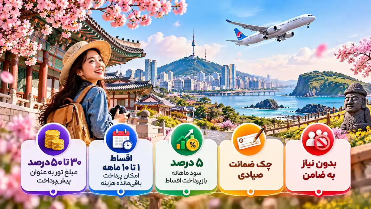قیمت تور اقساطی کره جنوبی